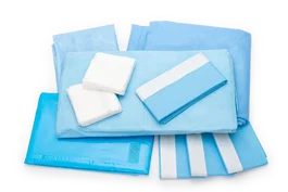 Covetrus Set De Paños Para Cirugía Veterinaria Estéril 75x145cm 4x75x75cm 20x Compresas 200x240cm 150x190cm